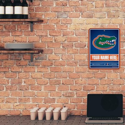 NCAA Florida Gators Personalized Custom Metal Parking Sign Wall Decor Indoor Ourdoor 2 NCAA Florida Gators Personalized Custom Metal Parking Sign Wall Decor Indoor Ourdoor 2