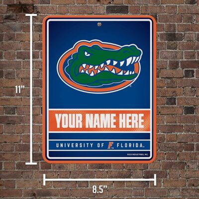 NCAA Florida Gators Personalized Custom Metal Parking Sign Wall Decor Indoor Ourdoor 5 NCAA Florida Gators Personalized Custom Metal Parking Sign Wall Decor Indoor Ourdoor 5