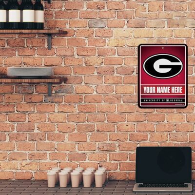 NCAA Georgia Bulldogs Personalized Custom Metal Parking Sign Wall Decor Indoor Ourdoor 2 NCAA Georgia Bulldogs Personalized Custom Metal Parking Sign Wall Decor Indoor Ourdoor 2