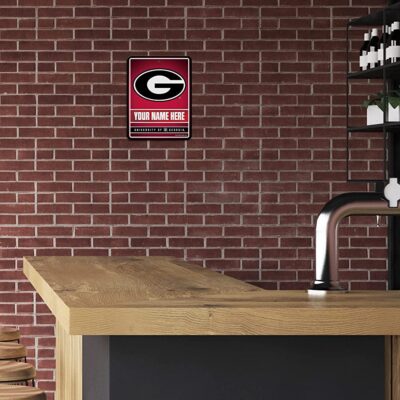 NCAA Georgia Bulldogs Personalized Custom Metal Parking Sign Wall Decor Indoor Ourdoor 3 NCAA Georgia Bulldogs Personalized Custom Metal Parking Sign Wall Decor Indoor Ourdoor 3
