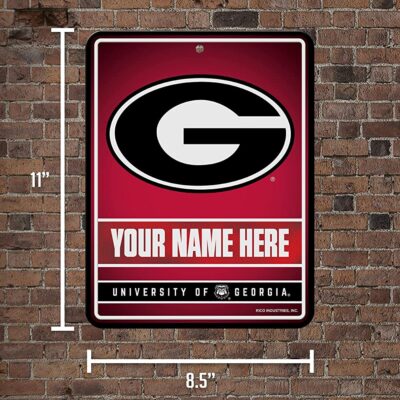 NCAA Georgia Bulldogs Personalized Custom Metal Parking Sign Wall Decor Indoor Ourdoor 5 NCAA Georgia Bulldogs Personalized Custom Metal Parking Sign Wall Decor Indoor Ourdoor 5