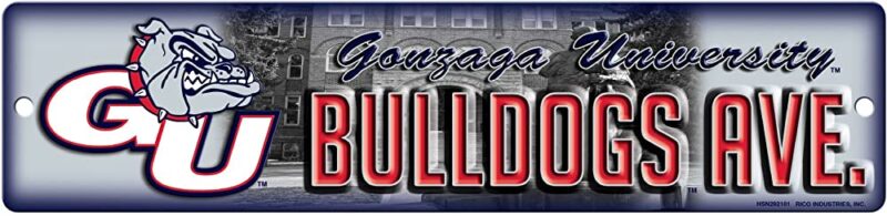 NCAA Gonzaga Bulldogs Metal Street Sign