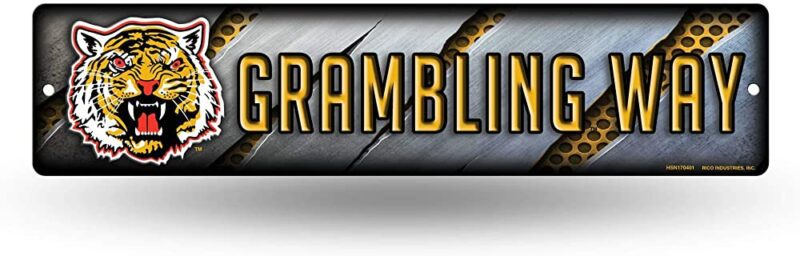 NCAA Grambling State Tigers Metal Street Sign Decor