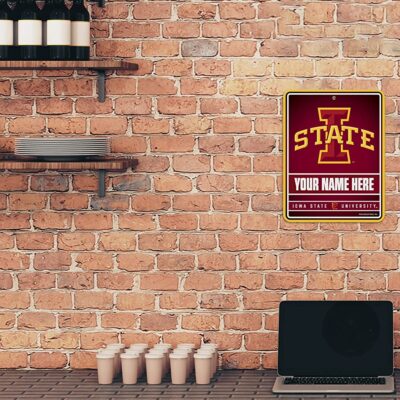 NCAA Iowas State Cyclones Personalized Custom Metal Parking Sign Wall Decor Indoor Ourdoor 2 NCAA Iowas State Cyclones Personalized Custom Metal Parking Sign Wall Decor Indoor Ourdoor 2
