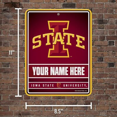NCAA Iowas State Cyclones Personalized Custom Metal Parking Sign Wall Decor Indoor Ourdoor 5 NCAA Iowas State Cyclones Personalized Custom Metal Parking Sign Wall Decor Indoor Ourdoor 5