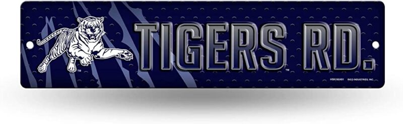 NCAA Jackson State Tigers Metal Street Sign Decor