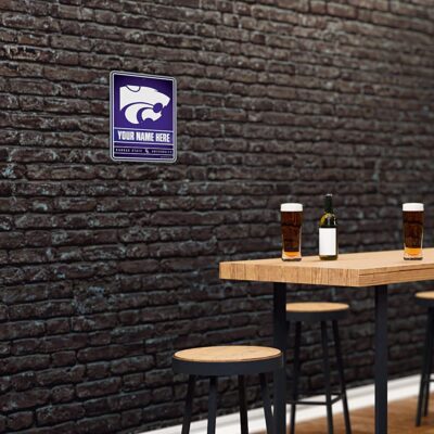 NCAA Kansas State Wildcats Personalized Custom Metal Parking Sign Wall Decor Indoor Ourdoor 4 NCAA Kansas State Wildcats Personalized Custom Metal Parking Sign Wall Decor Indoor Ourdoor 4