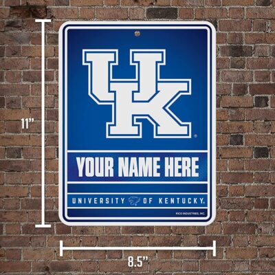 NCAA Kentucky Wildcats Personalized Custom Metal Parking Sign Wall Decor Indoor Ourdoor 5