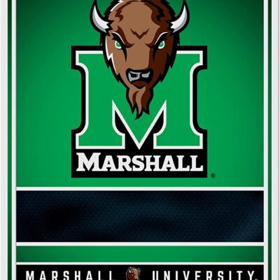 NCAA Marshall Thundering Herd Personalized Custom Metal Parking Sign Wall Decor Indoor Ourdoor 6