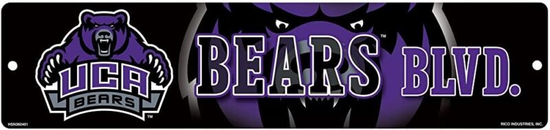 NCAA Metal Street Sign Decor Central Arkansas Bears