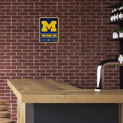 NCAA Michigan Wolverines Personalized Custom Metal Parking Sign Wall Decor Indoor Ourdoor 3 NCAA Michigan Wolverines Personalized Custom Metal Parking Sign Wall Decor Indoor Ourdoor 3