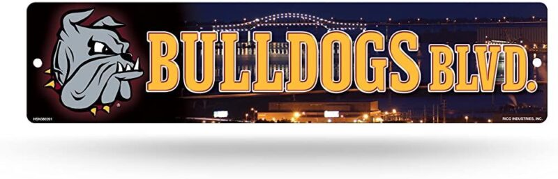 NCAA Minnesota Duluth Bulldogs Metal Street Sign Decor