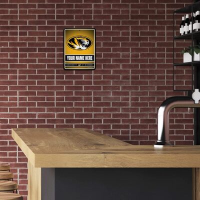 NCAA Missouri Tigers Personalized Custom Metal Parking Sign Wall Decor Indoor Ourdoor 3