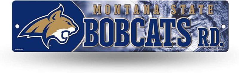 NCAA Montana State Bobcats Metal Street Sign Decor