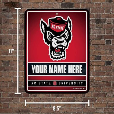 NCAA N.Carolina State Wolfpack Personalized Custom Metal Parking Sign Wall Decor Indoor Ourdoor 5 NCAA N.Carolina State Wolfpack Personalized Custom Metal Parking Sign Wall Decor Indoor Ourdoor 5