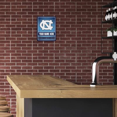 NCAA North Carolina Tar Heels Personalized Custom Metal Parking Sign Wall Decor Indoor Ourdoor 3