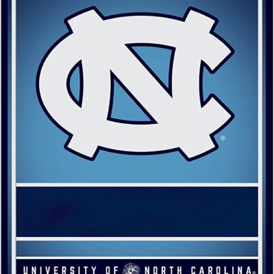 NCAA North Carolina Tar Heels Personalized Custom Metal Parking Sign Wall Decor Indoor Ourdoor 6