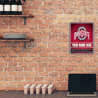 NCAA Ohio State Buckeyes Personalized Custom Metal Parking Sign Wall Decor Indoor Ourdoor 2 NCAA Ohio State Buckeyes Personalized Custom Metal Parking Sign Wall Decor Indoor Ourdoor 2
