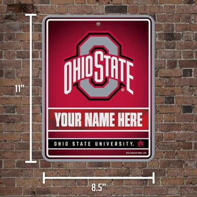 NCAA Ohio State Buckeyes Personalized Custom Metal Parking Sign Wall Decor Indoor Ourdoor 5 NCAA Ohio State Buckeyes Personalized Custom Metal Parking Sign Wall Decor Indoor Ourdoor 5