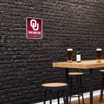 NCAA Oklahoma Sooners Personalized Custom Metal Parking Sign Wall Decor Indoor Ourdoor 4 NCAA Oklahoma Sooners Personalized Custom Metal Parking Sign Wall Decor Indoor Ourdoor 4