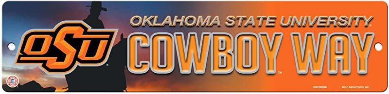 NCAA Oklahoma State Cowboys Metal Street Sign