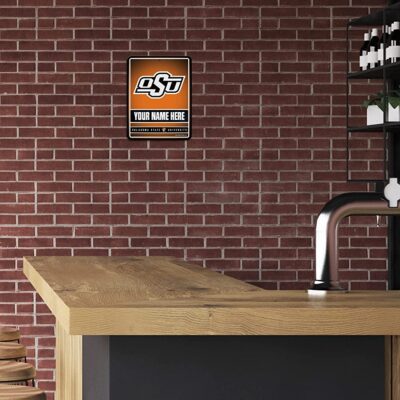 NCAA Oklahoma State Cowboys Personalized Custom Metal Parking Sign Wall Decor Indoor Ourdoor 3