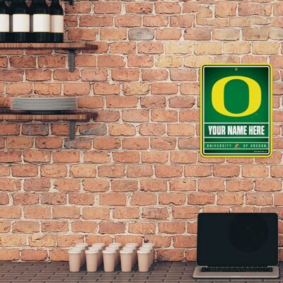 NCAA Oregon Ducks Personalized Custom Metal Parking Sign Wall Decor Indoor Ourdoor 2