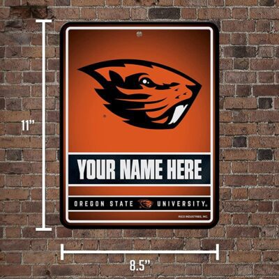 NCAA Oregon State Beavers Personalized Custom Metal Parking Sign Wall Decor Indoor Ourdoor 5 NCAA Oregon State Beavers Personalized Custom Metal Parking Sign Wall Decor Indoor Ourdoor 5