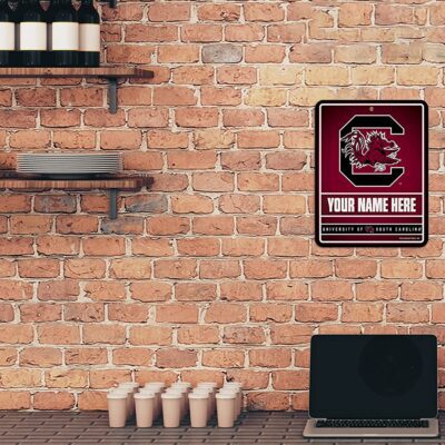 NCAA South Carolina Gamecocks Personalized Custom Metal Parking Sign Wall Decor Indoor Ourdoor 2