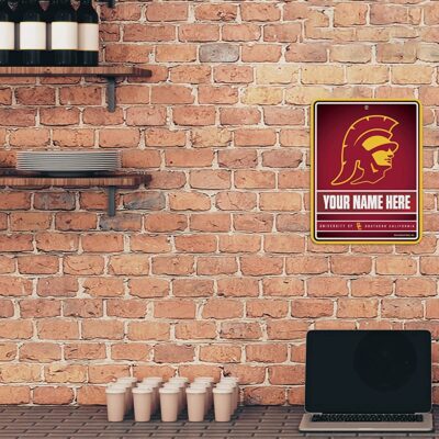 NCAA Southern California Trojans Personalized Custom Metal Parking Sign Wall Decor Indoor Ourdoor 2