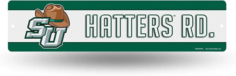 NCAA Stetson Hatters Metal Street Sign Decor