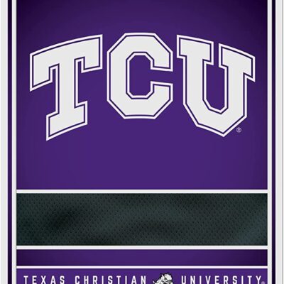 NCAA TCU Horned Frogs Personalized Custom Metal Parking Sign Wall Decor Indoor Ourdoor 6