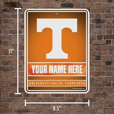 NCAA Tennessee Volunteers Personalized Custom Metal Parking Sign Wall Decor Indoor Ourdoor 5