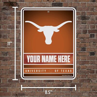 NCAA Texas Longhorns Personalized Custom Metal Parking Sign Wall Decor Indoor Ourdoor 5 NCAA Texas Longhorns Personalized Custom Metal Parking Sign Wall Decor Indoor Ourdoor 5