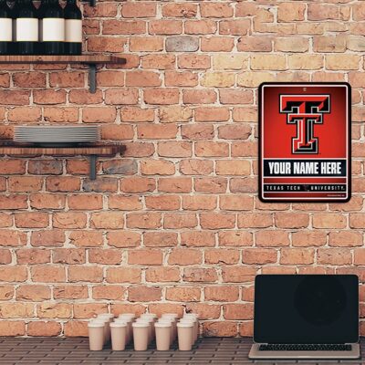 NCAA Texas Tech Red Raiders Personalized Custom Metal Parking Sign Wall Decor Indoor Ourdoor 2 NCAA Texas Tech Red Raiders Personalized Custom Metal Parking Sign Wall Decor Indoor Ourdoor 2