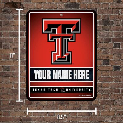 NCAA Texas Tech Red Raiders Personalized Custom Metal Parking Sign Wall Decor Indoor Ourdoor 5 NCAA Texas Tech Red Raiders Personalized Custom Metal Parking Sign Wall Decor Indoor Ourdoor 5