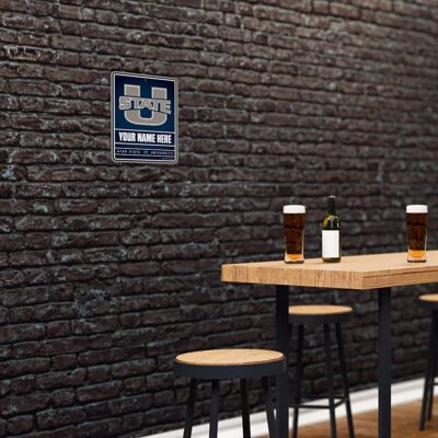 NCAA Utah State Aggies Personalized Custom Metal Parking Sign Wall Decor Indoor Ourdoor 4 NCAA Utah State Aggies Personalized Custom Metal Parking Sign Wall Decor Indoor Ourdoor 4
