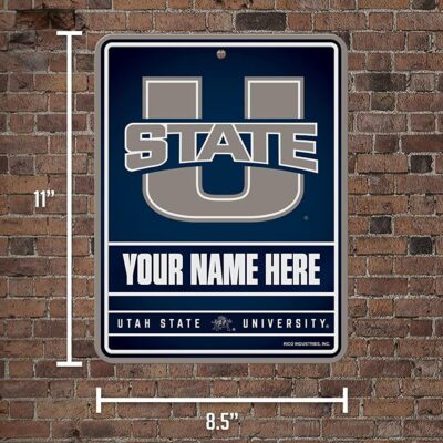 NCAA Utah State Aggies Personalized Custom Metal Parking Sign Wall Decor Indoor Ourdoor 5 NCAA Utah State Aggies Personalized Custom Metal Parking Sign Wall Decor Indoor Ourdoor 5