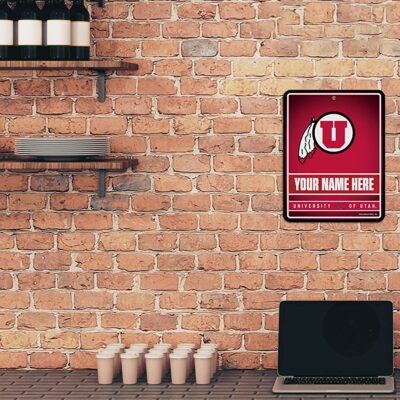 NCAA Utah Utes Personalized Custom Metal Parking Sign Wall Decor Indoor Ourdoor 2 NCAA Utah Utes Personalized Custom Metal Parking Sign Wall Decor Indoor Ourdoor 2