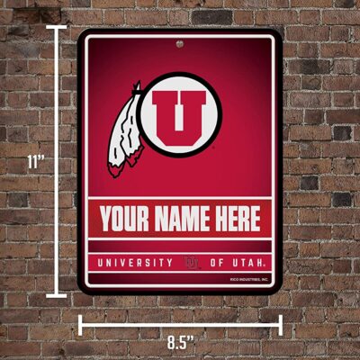 NCAA Utah Utes Personalized Custom Metal Parking Sign Wall Decor Indoor Ourdoor 5 NCAA Utah Utes Personalized Custom Metal Parking Sign Wall Decor Indoor Ourdoor 5