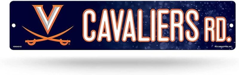 NCAA Virginia Cavaliers Metal Street Sign