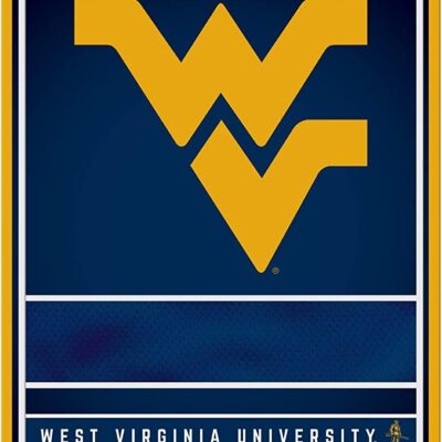 NCAA West Virginia Mountaineers Personalized Custom Metal Parking Sign Wall Decor Indoor Ourdoor 6