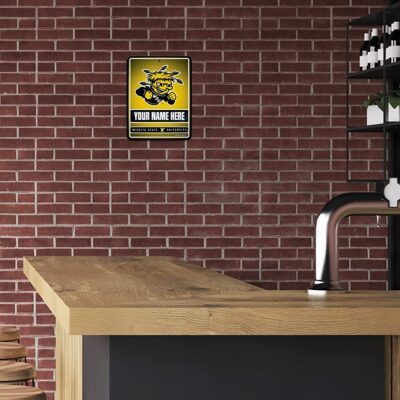 NCAA Wichita State Shockers Personalized Custom Metal Parking Sign Wall Decor Indoor Ourdoor 3 NCAA Wichita State Shockers Personalized Custom Metal Parking Sign Wall Decor Indoor Ourdoor 3