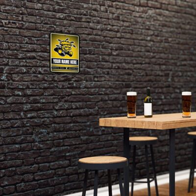NCAA Wichita State Shockers Personalized Custom Metal Parking Sign Wall Decor Indoor Ourdoor 4 NCAA Wichita State Shockers Personalized Custom Metal Parking Sign Wall Decor Indoor Ourdoor 4