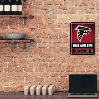NFL Atlanta Falcons Personalized Custom Metal Parking Sign Wall Decor Indoor Ourdoor 2