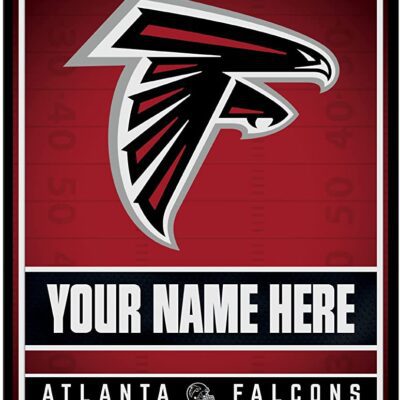 NFL Atlanta Falcons Personalized Custom Metal Parking Sign Wall Decor Indoor Ourdoor