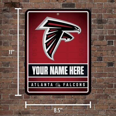 NFL Atlanta Falcons Personalized Custom Metal Parking Sign Wall Decor Indoor Ourdoor 5