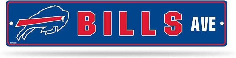 NFL Buffalo Bills Street Sign Metal Sign Blue