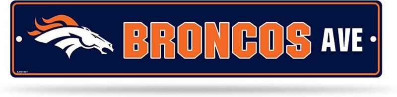 NFL Denver Broncos Street Sign Metal Sign