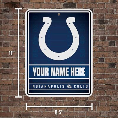 NFL Indianapolis Colts Personalized Custom Metal Parking Sign Wall Decor Indoor Ourdoor 5 NFL Indianapolis Colts Personalized Custom Metal Parking Sign Wall Decor Indoor Ourdoor 5